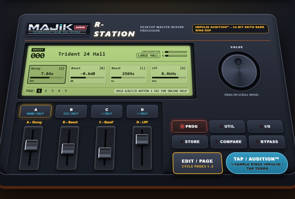 R-STATION — Wedge Desktop Master Reverb & Multi-FX Processor